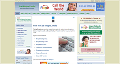 Desktop Screenshot of callingbhopal.com