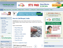 Tablet Screenshot of callingbhopal.com